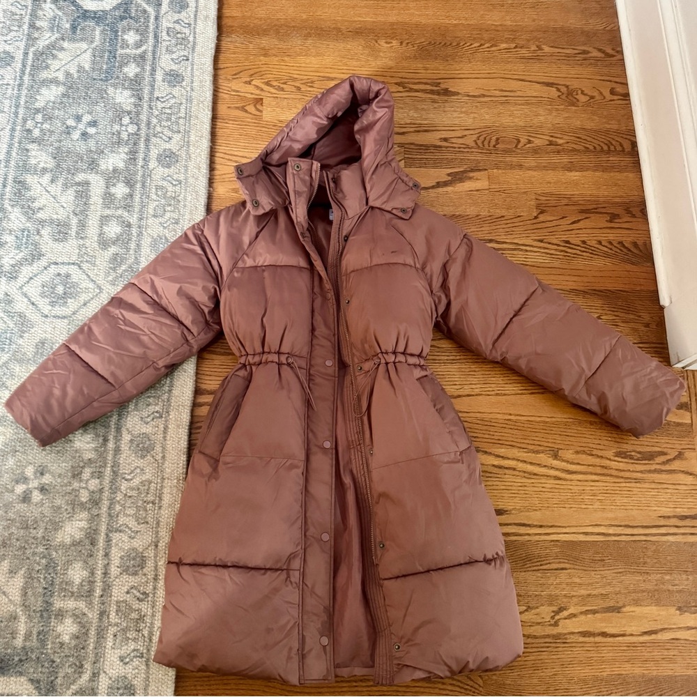 Old Navy Water Resistant Quilted Long Puffer Jacket